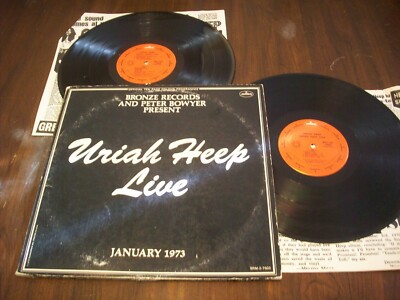 Uriah Heep, Live, 1974  Mercury Press. VG Cond.