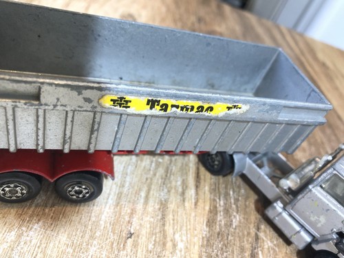 MATCHBOX SUPERKINGS K16/18/115 FORD LTS TIPPER TRUCK TARMAC 1973 LESNEY VINTAGE - Picture 10 of 10