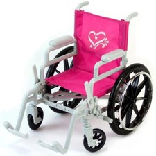 Wheelchair, Pink, for 18" American Girl or similar size dolls