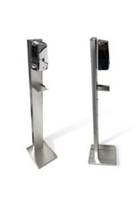 COLONNINA IN ACCIAIO INOX CON DISPENSER AUTOMATICO IN ABS DPM