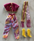 Vintage Mattel #9954 Barbie Western Fun Fashion Outfit & Accessories - 1989