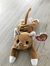 Original TY Beanie Baby NIP the CAT tag errors, PVC Rare Collectors Quality