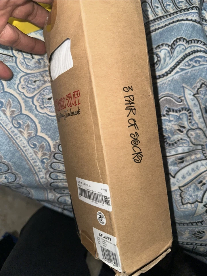 Pack de 3 calcetines blancos Stussy Foto 4 de 4