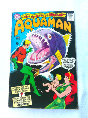 Aquaman #23 DC Comic 1965 Good- The Birth of Aquababy!