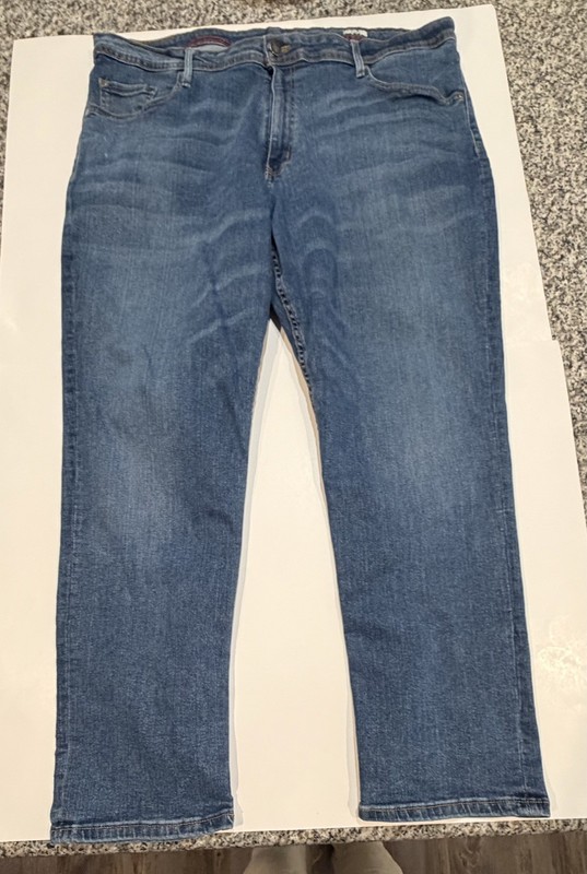 Hawker Rye Mens Athletic Fit Jeans Medium Wash Blue Denim 42x32