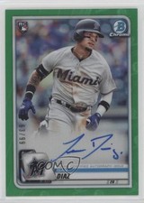 2020 Bowman Chrome Rookie Auto Green Refractor 63/99 Isan Diaz #CRA-ID Auto 7xr