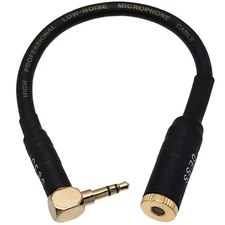 CNCESS CESS-266 Right Angle 3.5mm Male Plug to 4.4mm Female Jack Adapter Cabl...