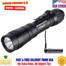 Streamlight 89000 Protac 2.0 Flashlight 2000 Lum  Battery  USB Cord  Holster