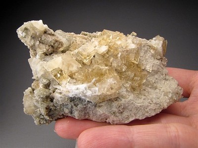 Fluorite w/Calcite, Clay Center, Ohio 
