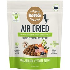 Slow Baked and Air Dried Dog Food, Real Chicken and Veggies, 3lb Bag, Complet...