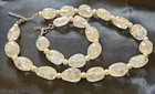 Vintage Necklace Clear Cracked Natural Crystal Quartz W Pearl 18-19” & Bracelet  — photo 5