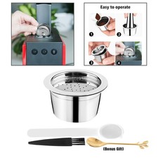 Nachfüllbares Kaffeekapsel Set Aus Edelstahl, Passend für ALDI Maschine