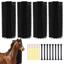 Livestock Scratch Brush 4 PCS Itch Relief Horse Cow Massage Scratcher Brush 20in