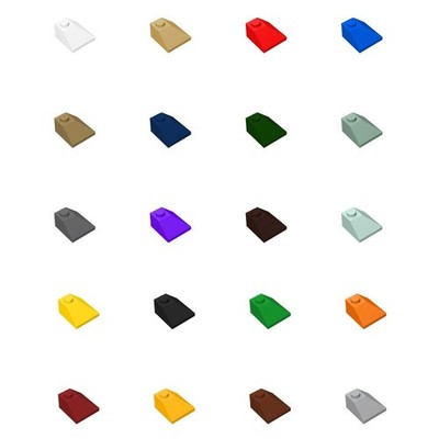 50x 3045 Slope 45° 2 x 2 Double Convex  Bricks, Pieces & Parts 100% Compatible