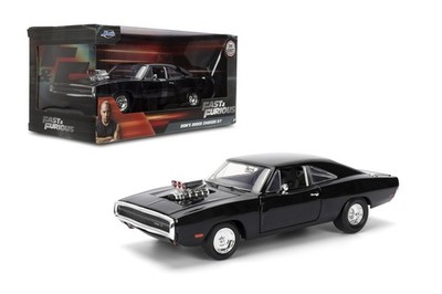 Toys Fast & Furious F9 1:24 1970 Dom's Dodge Charger Die-cast Car, Toys for a...