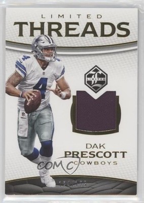 2016 Panini Limited Threads 124/125 Dak Prescott #39 Rookie RC uk2