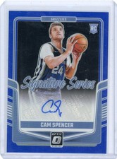 2024-25 Donruss Optic Cam Spencer RC Rookie Signature Series Blue /25 Grizzlies