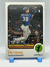 D.J. Peters 2022 Topps Heritage #119 - Texas Rangers