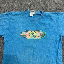 Ocean Pacific T-Shirt Mens Size Large Blue Vintage Surf Graphic Cotton