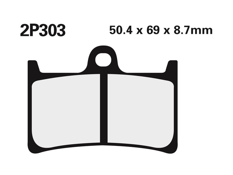 Plaquettes de frein NISSIN 2P-303ST moto route hors route fritté