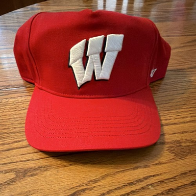 #ad #ad ’47 Hitch Wisconsin Badgers Red Snapback Hat One Size White W Logo NCAA $15.00