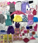 LOT OF VINTAGE 1980's MATTEL BARBIE AND SKIPPER CLOTHES ACCESSORIES