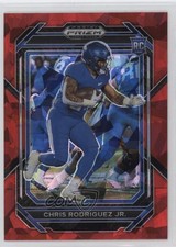 2023 Panini Prizm Draft Picks Red Ice Prizm Chris Rodriguez Jr #130 2u3