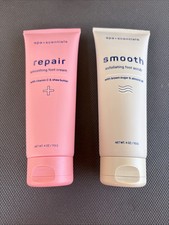 2 NEW Spa Scentials Repair Smoothing foot cream exfoliating Foot Scrub almond