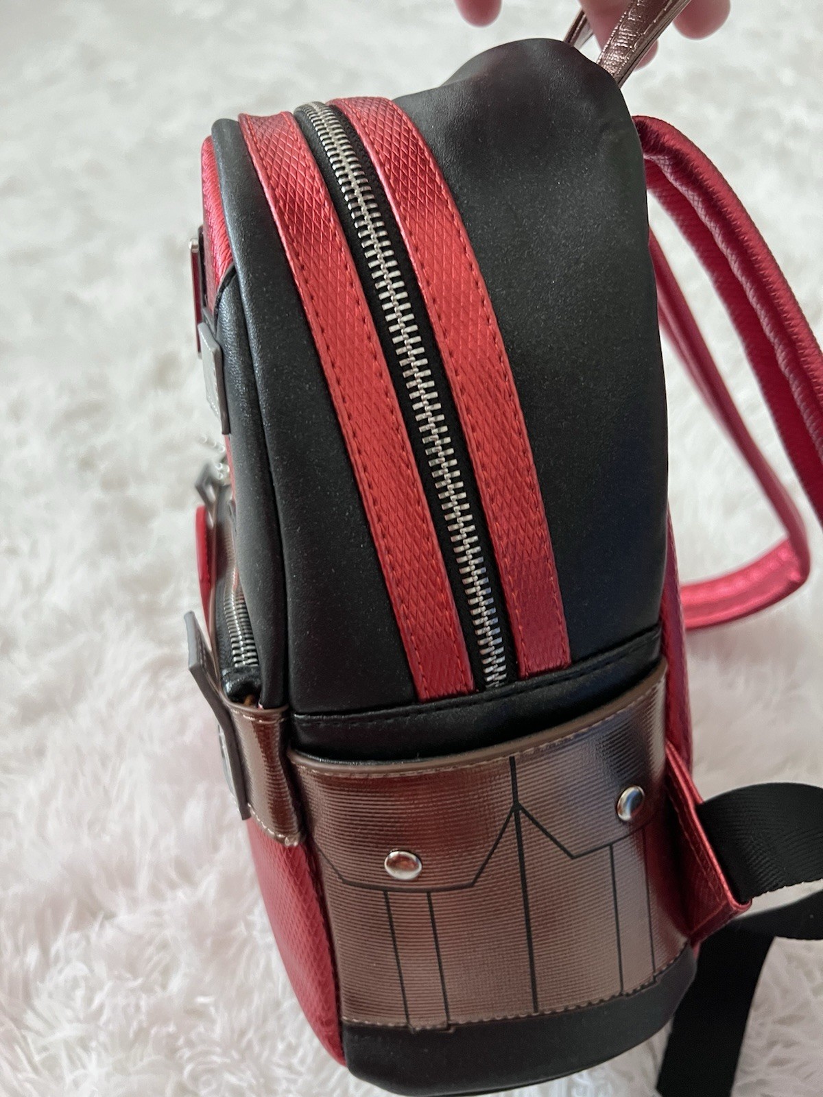 Deadpool Loungefly Mini Backpack: Preowned Great … - image 4