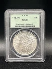 1883-O Morgan Silver Dollar PCGS MS64 90% UNC US Coin F81