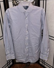 Ralph Lauren Men  s Button Down Shirt Checkered Size 16 34-35 Regent Classic Fit