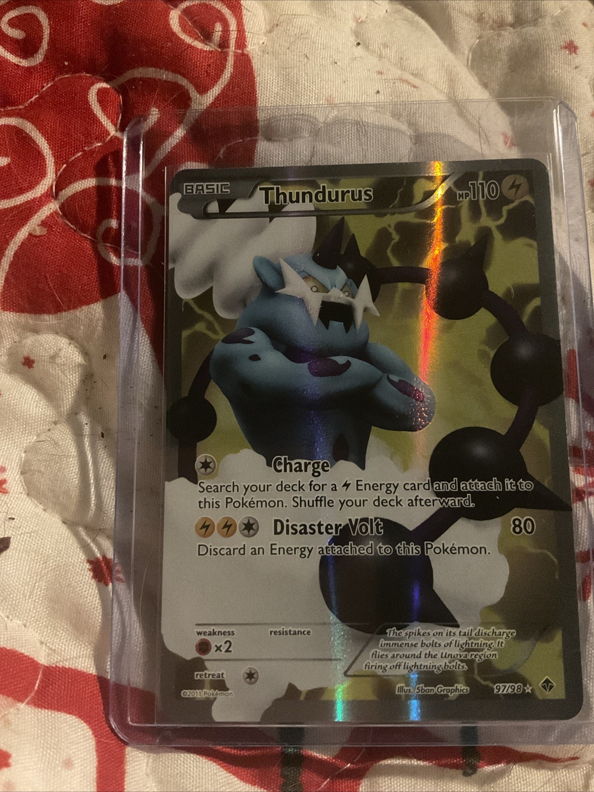Pokémon TCG Thundurus Full Art 97/98 Emerging Powers