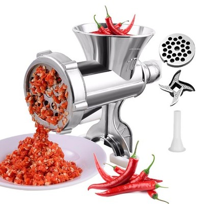 Meat Mincer Grinder Manual Hand Operated Kitchen Beef Sausage Maker Heavy Duty