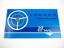 Ford Taunus 12M Limousine Kombi Prospekt 1960 Seitenstreifen Taunus G13