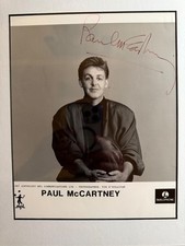 Paul McCartney The Beatles Signed PROMO 8x10 Photo - w/ Caiazzo