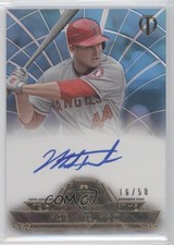 2014 Topps Tribute to the Pastime Auto Blue 16/50 Mark Trumbo #TPT-MT Auto 0c3