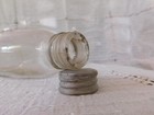 OLD QUAKER Pint Whiskey Bottle Clear Embossed with Twist Lid — photo 7