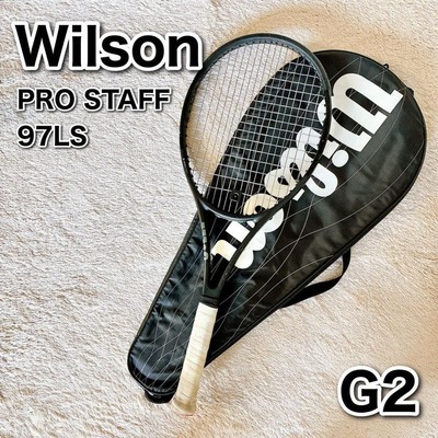 Wilson Pro Staff 97LS G2 Tennisschläger mit Koffer, gebraucht, schwarz