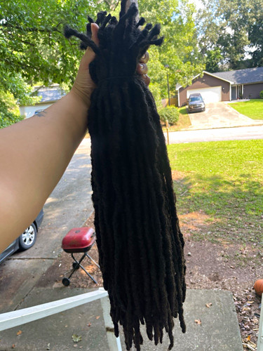 Black Synthetic Dreadlocks/Faux Locs Hair Extension Bundle 21-30 in Unisex