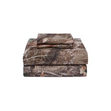 VISI-ONE Realtree Edge King Camo 4 Piece Sheet Set – Lightweight, Cooling,