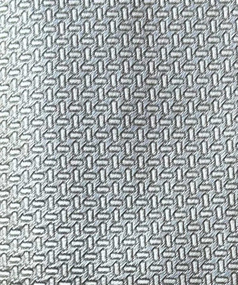 Villa Milano cravatta tre pieghe in seta micro fantasia, argento CR3.976.ARG - Immagine 2 di 2