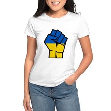 CafePress Stand With Ukraine T Shirt Women's T-Shirt 904848637