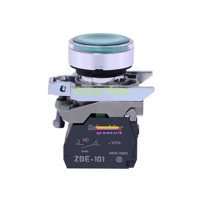 1PCS New XB4-BW33M5 Green Light Button Switch  XB4BW33M5 AC220V *kk
