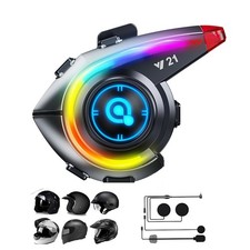 Motorcycle Helmet Bluetooth Headset Speakers Headphones Bluetooth 5.4 Wireles...