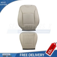 For 2015-2019 Subaru Outback Driver Bottom Top Leather Seat Cover Beige