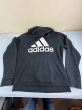 Adidas Pullover Black Golf Logo Hoodie Size Small