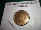 1896 Indian Head Penny In Very Nice Condition You Judge See Pictures