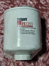 New Fleetguard Separator Fuel Water Spin On Part No FS1253