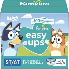 Pampers Easy Ups 5T-6T 84 Count Training Pants Bluey Boys Girls