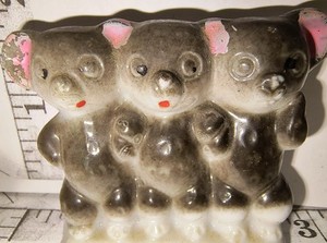 2"3 Koalas Hugging Occupied Japan Ceramic Glazed VTG Whimsical